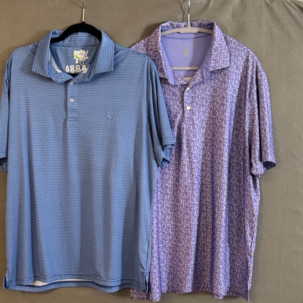 Stylish Blue and Purple Polo Shirts for Men